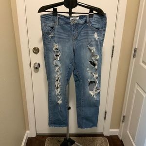 Torrid Boyfriend extremely distressed size 14